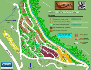 Site Map of Lakota displaying Winter Park, Colorado real estate