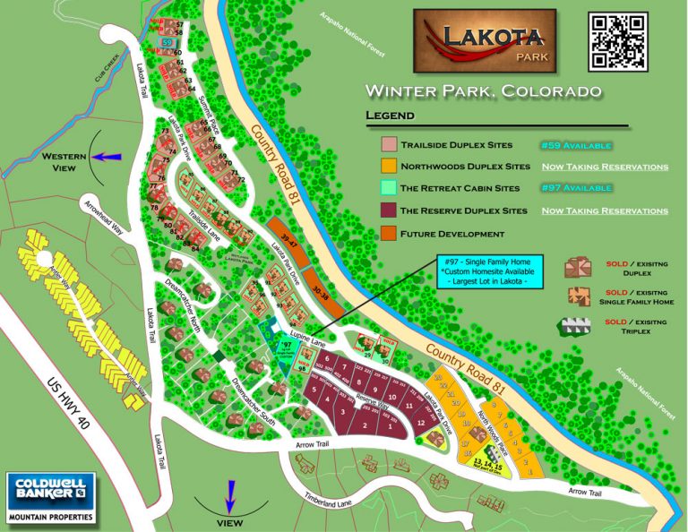 Homesites All Sites Sold Lakota Winter Park Colorado