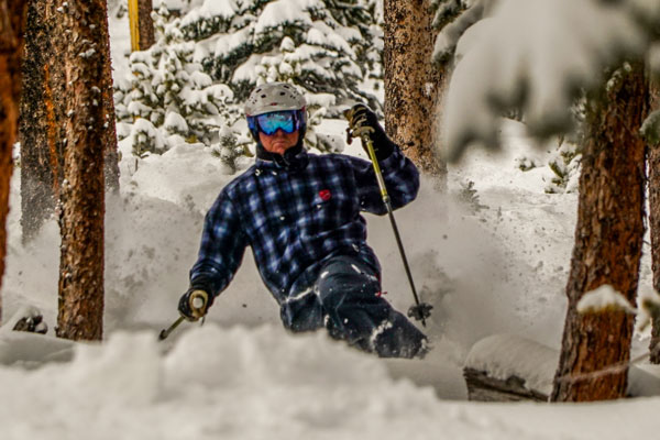 lakota man skiing