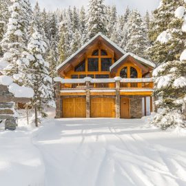 Luxury Mountain Home in the winter