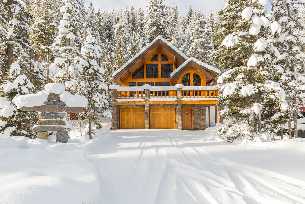 Luxury Mountain Home in the winter