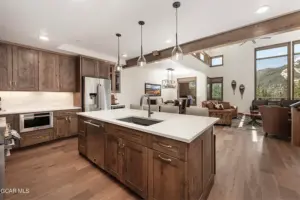 Full view of the great room in a Reserve home